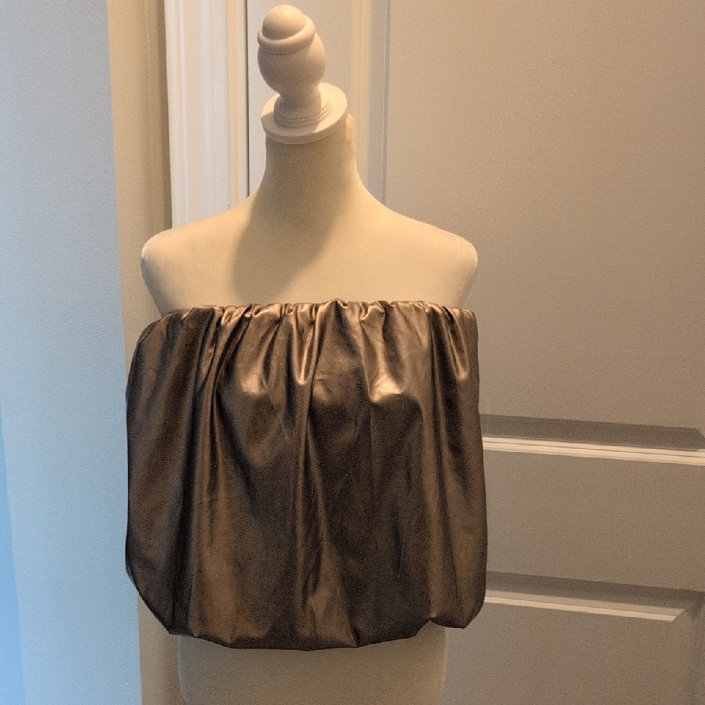 Metallic Off-Shoulder Top